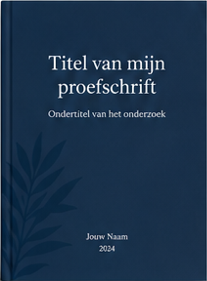 Omslag proefschrift